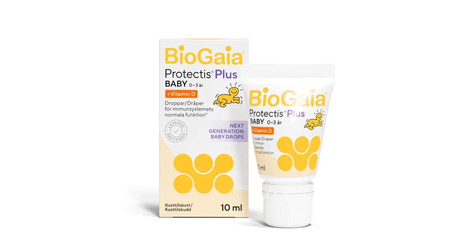 BioGaia Protectis Plus droppar med vitamin D 0-3 år 10 ml