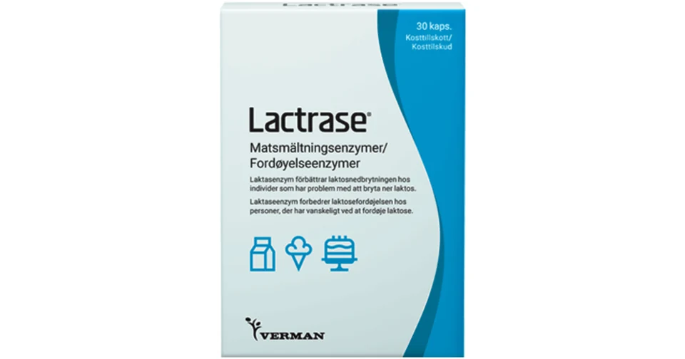 Lactrase laktasenzym kapslar 30 st
