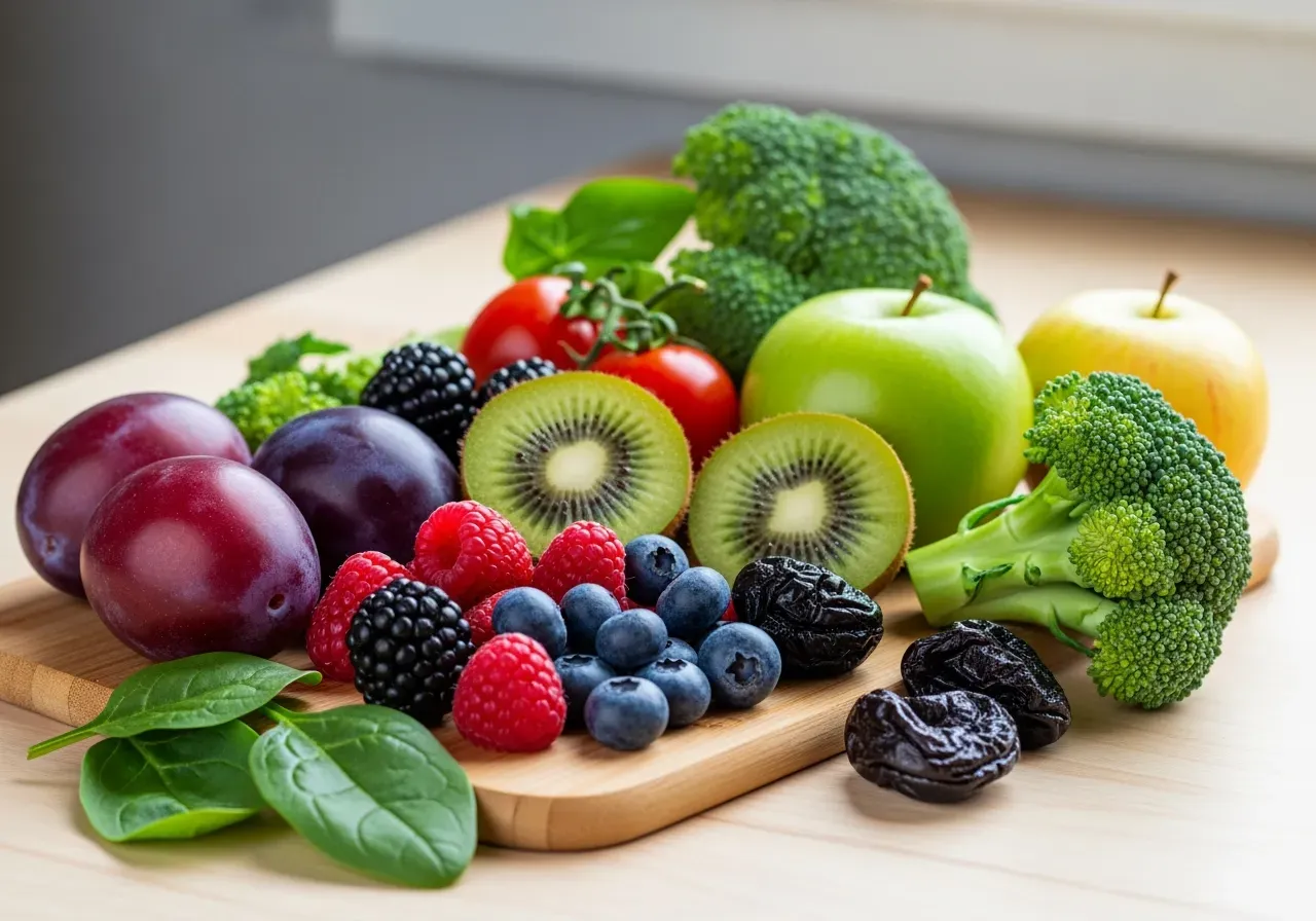 Frukter och grönsaker som ger naturlig laxering